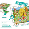 8426804505152 - PUZZLE LES CONTES CLASSIQUES LOT DE 4