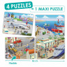 8426804506241 - PUZZLES COOPERATIFS LA VILLE LOT DE 4