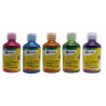 3760002573687 - GOUACHE PAILLETEE 5 FLACONS 250ML COLORIS VIFS