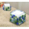 3532431902501 - 400 MOSAÏQUES PATE DE VERRE 12X12MM COLORIS ASSORTIS