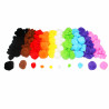 3900007909177 - 300 POMPONS TAILLES ET COLORIS ASSORTIS