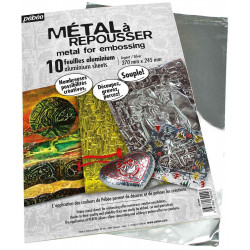 3532437004711 - 10F M?TAL ? REPOUSSER 400X300MM ARGENT