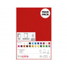 8428885243572 - 10 COUPONS FEUTRINE ROUGE 20X30CM