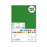 8428885243695 - 10 COUPONS FEUTRINE VERT 20X30CM