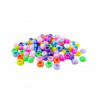 8428885479360 - 1 000 PERLES CASSIS PLASTIQUE COLORIS NACRÉS ASSORTIS