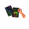 3471057501333 - 10 CARTES ? GRATTER 15X21CM NOIR/ARC EN CIEL