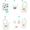 3701385300231 - 60 GOMMETTES DÉCALCOMANIE TEXTILE ET PAPIER THÈME ANIMAUX