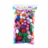 3701385301443 - 200 POMPONS PAILLETTÉS TAILLES ET COLORIS ASSORTIS