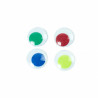 3134725018358 - 20 YEUX MOBILES RONDS COULEURS ADHESIFS Ø28MM ASSORTIS