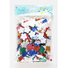 3700010417818 - 500 FLEURS PAILLET?ES CAOUTCHOUC ADH?SIF COLORIS ASSORTIS