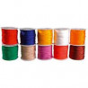 3700773320172 - 10 BOBINES CORDELETTE COLORIS ASSORTIS