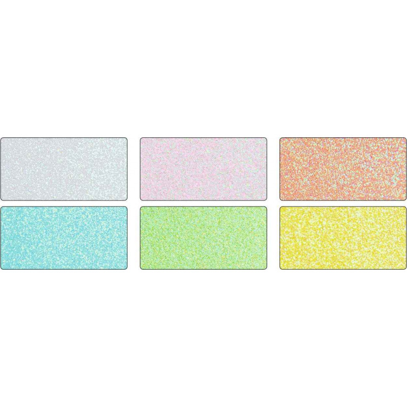4001868107838 - 6F CARTON PAILLETT? PASTELS 17,4X24,5CM ASSORTIS