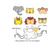 4001868043129 - 6 MASQUES CARTON ANIMAUX ASSORTIS