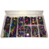 3700043060876 - COFFRET PAILLETTES ET SEQUINS PERFOR?S FORMES ET COLORIS ASSORTIS