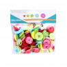 3701385301634 - 400 BOUTONS RÉSINE TAILLES ET COLORIS ASSORTIS