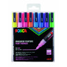 3296280034140 - POSCA PC-3M 8 MARQUEURS COLORIS PAILLETÉS ASSORTIS