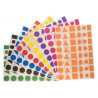3134725022522 - 2304 GOMMETTES GÉOMÉTRIQUES TAILLES ET COLORIS ASSORTIS