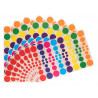 3134725021006 - 640 GOMMETTES RONDES 4 TAILLES ET 8 COULEURS ASSORTIES