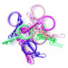 3532435401055 - 10 ATTACHES PORTE-CLÉS + MOUSQUETONS COLORIS ASSORTIS