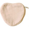 3532431930115 - PORTE-MONNAIE CŒUR COTON ÉCRU