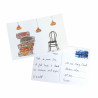 3701385302334 - 10 CARTES POSTALES CARTON 10 X 15 CM COLORIS BLANC