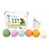 3167866993710 - PATE À MODELER BIO CLASSPACK 6 POTS 350G COLORIS VIFS ASSORTIS