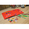 3701385300385 - 200 ETOILES PAILLETÉS CAOUTCHOUC ADHÉSIF 6 COLORIS ASSORTIS