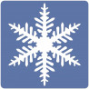 66960586220 - 12 POCHOIRS FLOCONS DE NEIGE