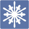 66960586220 - 12 POCHOIRS FLOCONS DE NEIGE