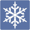 66960586220 - 12 POCHOIRS FLOCONS DE NEIGE