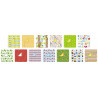 4001868040104 - 26F PAPIER IMPRIMES 24X32CM MOTIFS JARDINS