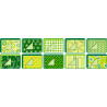 4001868040043 - 30F PAPIER IMPRIMES 24X32CM MOTIFS BASICS VERT