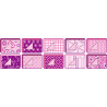 4001868040029 - 30F PAPIER IMPRIMES 24X32CM MOTIFS BASICS ROSE