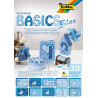 4001868040036 - 30F PAPIER IMPRIMES 24X32CM MOTIFS BASICS BLEU