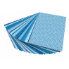 4001868040036 - 30F PAPIER IMPRIMES 24X32CM MOTIFS BASICS BLEU