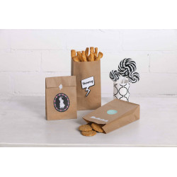25 SACS KRAFT 16X21CM BLANC