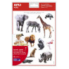 8410782166221 - 144 GOMMETTES RÉALISTES ANIMAUX DE LA SAVANE