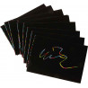 4260372718927 - 10 CARTES À GRATTER 10,5X15CM NOIR + 10 BÂTONNETS