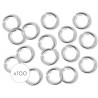 8428885122143 - 100 ANNEAUX RONDS OUVERTS 7MM ARGENT