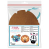 3532437507120 - 12 KITS POUR MASQUE FEUTRINE ANIMAUX ASSORTIS
