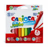 8003511405694 - CARIOCA JUMBO 12 FEUTRES COLORIS ASSORTIS