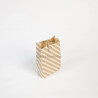 3329683941095 - 50 SACS KRAFT 11X21CM RAYURES BLANCHE