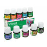 3167860900004 - PEINTURE VITRAIL SOLVANT 10 FLACONS 45ML ASSORTIS