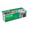 3167860900004 - PEINTURE VITRAIL SOLVANT 10 FLACONS 45ML ASSORTIS