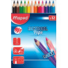 3154148340300 - SCHOOLPEP'S MAXI 12 CRAYONS COULEURS ASSORTIS