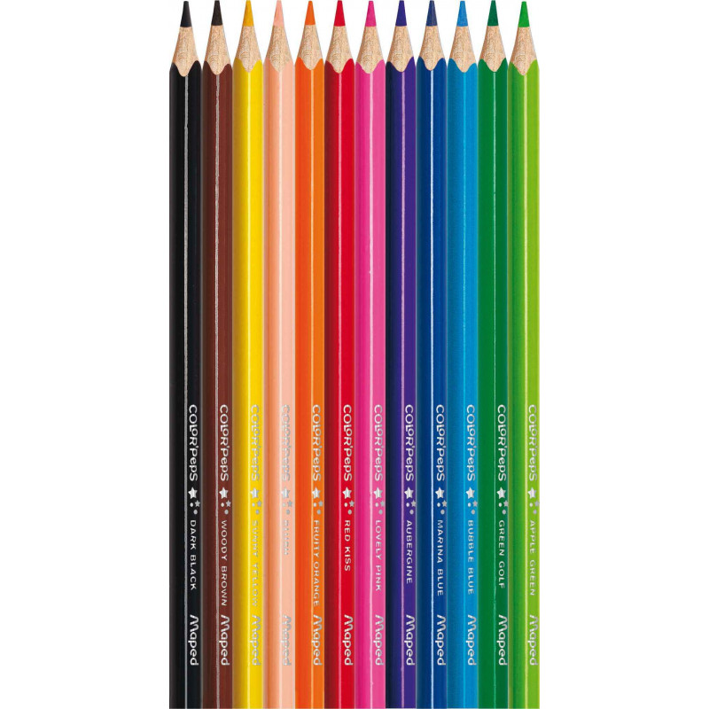 Pot de 72 crayons de couleur School'Peps