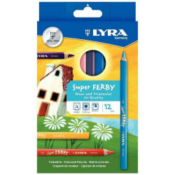 SUPER FERBY 12 CRAYONS...