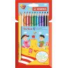 4006381357760 - TRIO THICK 12 CRAYONS COULEURS ASSORTIS
