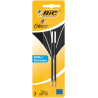 3086123402959 - BIC 4 COULEURS 2 RECHARGES NOIR