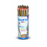 8000825518010 - MÉGA POT 24 CRAYONS COULEURS OR/ARGENT